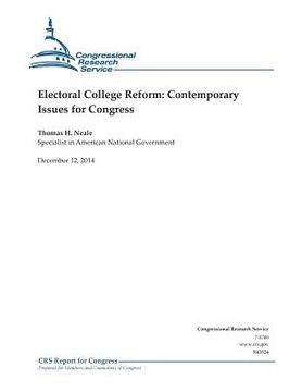 portada Electoral College Reform: Contemporary Issues for Congress (en Inglés)