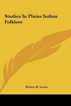 portada studies in plains indian folklore (in English)