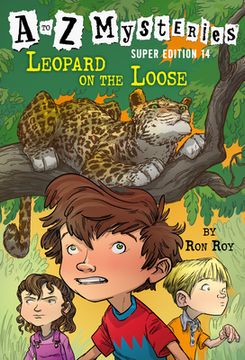 portada A to z Mysteries Super Edition #14: Leopard on the Loose (en Inglés)
