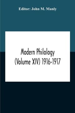 portada Modern Philology (Volume Xiv) 1916-1917 (en Inglés)
