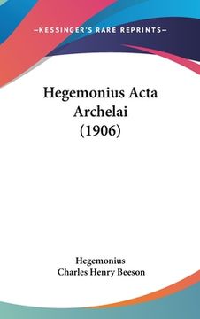 portada Hegemonius Acta Archelai (1906) (in German)