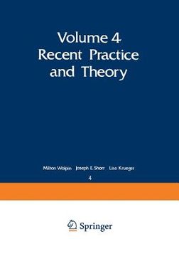 portada Recent Practice and Theory (in English)