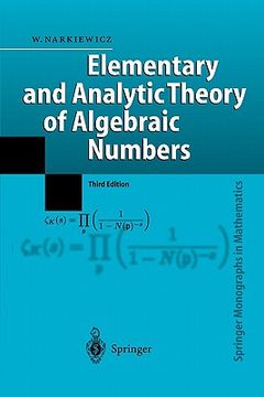 portada elementary and analytic theory of algebraic numbers (en Inglés)