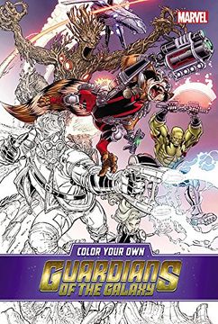 portada Color Your own Guardians of the Galaxy (en Inglés)