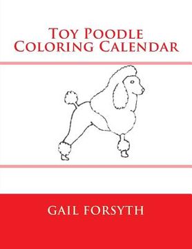 portada Toy Poodle Coloring Calendar (in English)