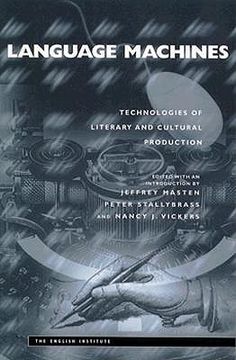 portada language machines: technologies of literary and cultural production (en Inglés)