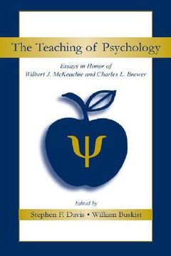 portada the teaching of psychology: essays in honor of wilbert j. mckeachie and charles l. brewer (en Inglés)