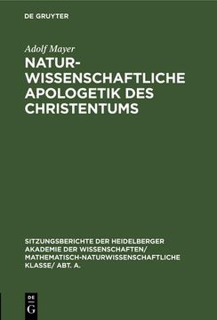 portada Naturwissenschaftliche Apologetik des Christentums (en Alemán)