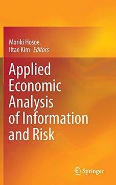 portada Applied Economic Analysis of Information and Risk (en Inglés)