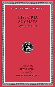 portada Historia Augusta (Loeb Classical Library) (Volume Iii) (en Inglés)