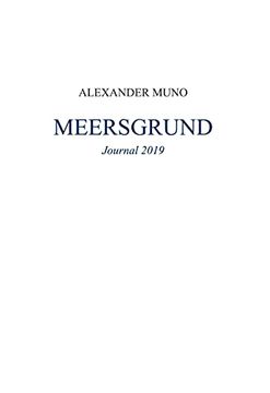 portada Meersgrund: Journal 2019 (en Alemán)