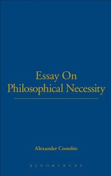 portada essay on philosophical necessity (en Inglés)