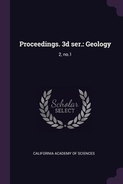 portada Proceedings. 3d ser.: Geology: 2, no.1 (en Inglés)
