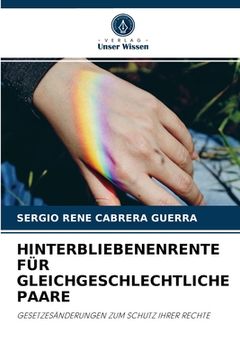 portada Hinterbliebenenrente Für Gleichgeschlechtliche Paare (en Alemán)