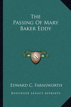 portada the passing of mary baker eddy (en Inglés)