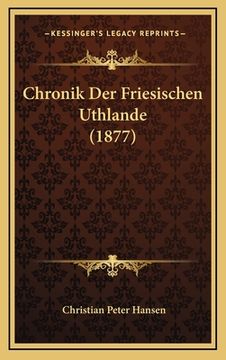 portada Chronik Der Friesischen Uthlande (1877) (en Alemán)