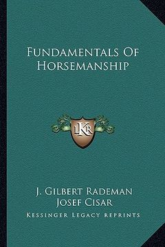 portada fundamentals of horsemanship (in English)