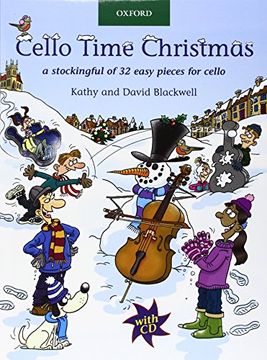 portada Cello Time Christmas + cd: A Stockingful of 32 Easy Pieces for Cello (in English)