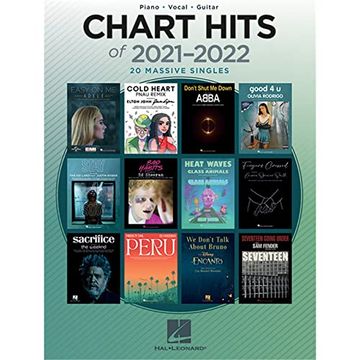 portada Chart Hits of 2021-2022. Piano, Vocal and Guitar