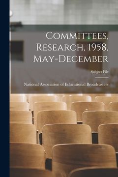 portada Committees, Research, 1958, May-December (en Inglés)