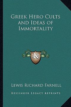 portada greek hero cults and ideas of immortality (en Inglés)