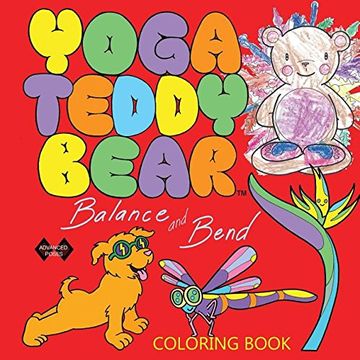 portada Yoga Teddy Bear Balance & Bend: Coloring Book (Yoga Teddy Bear Rainbow Series)