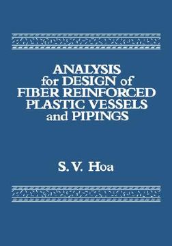 portada analysis for design of fiber reinforced plastic vessels (en Inglés)