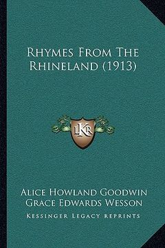 portada rhymes from the rhineland (1913) (en Inglés)