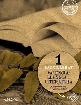 portada Valencià: Llengua i Literatura 1. (en Valenciano)