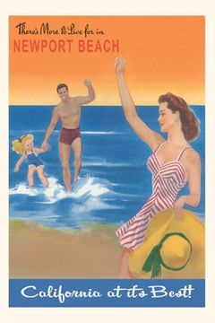 portada Vintage Journal Newport Beach Travel Poster (en Inglés)