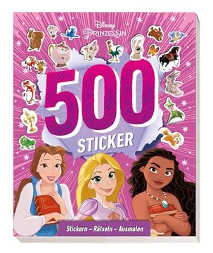 portada Disney Prinzessin: 500 Sticker - Stickern - R? Tseln - Ausmalen