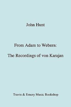 portada from adam to webern. the recordings of von karajan [1987] (in English)