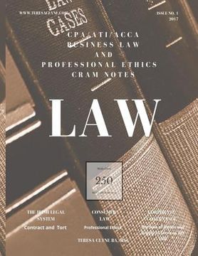 portada CPA / ACCA / ATI Business law in Ireland: Cram Notes - Revision Notes with MCQ's (en Inglés)