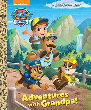 portada Adventures With Grandpa! (Paw Patrol) (Little Golden Book) (en Inglés)