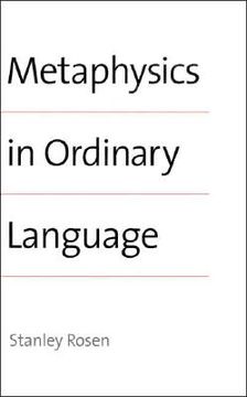 portada metaphysics in ordinary language (en Inglés)