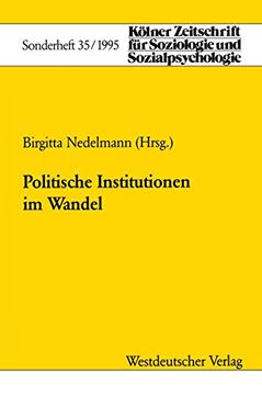 portada Politische Institutionen im Wandel (in German)