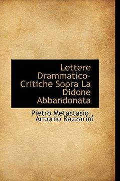 portada lettere drammatico-critiche sopra la didone abbandonata (in English)