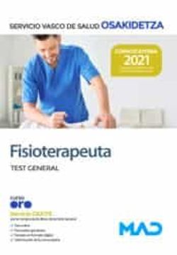 portada Fisioterapeuta de Osakidetza-Servicio Vasco de Salud. Test General