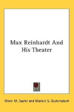 portada max reinhardt and his theater (in English)