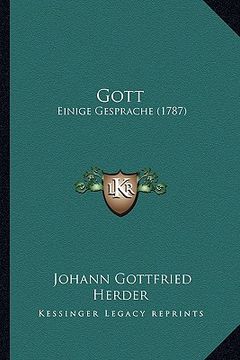 portada gott: einige gesprache (1787) (en Inglés)