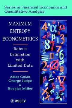 portada maximum entropy econometrics: robust estimation with limited data (en Inglés)