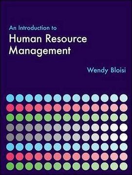 portada an introduction to human resource management (en Inglés)