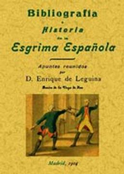 portada Bibliografía e historia de la esgrima española