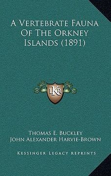 portada a vertebrate fauna of the orkney islands (1891) (en Inglés)