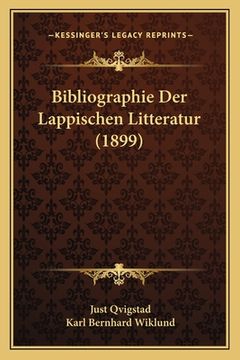 portada Bibliographie Der Lappischen Litteratur (1899) (in German)
