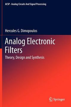portada analog electronic filters: theory, design and synthesis