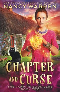portada Chapter and Curse: A Paranormal Women'S Fiction Cozy Mystery: 2 (Vampire Book Club) 