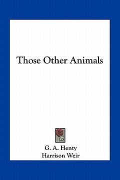 portada those other animals (en Inglés)