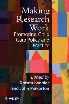 portada making research work: promoting child care policy and practice (in English)