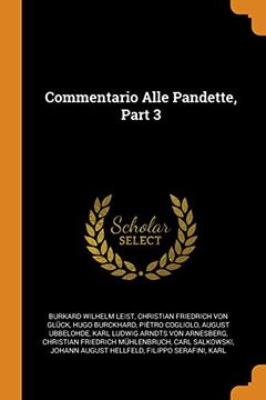 portada Commentario Alle Pandette, Part 3 